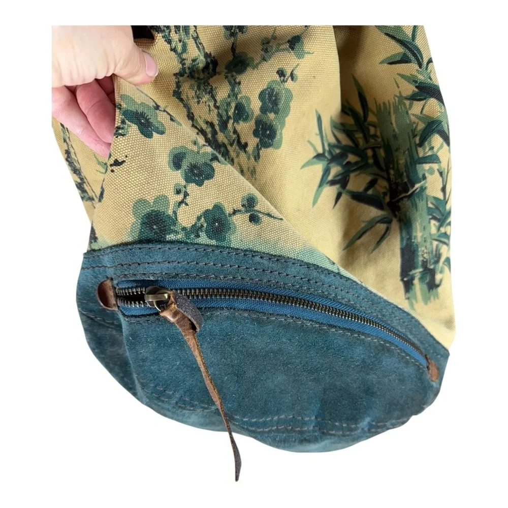 Lucky Brand Canvas and Leather‎ Bucket Bag - Picture 2 of 10